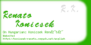 renato konicsek business card